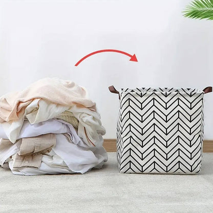 Laundry Basket Cotton and Linen