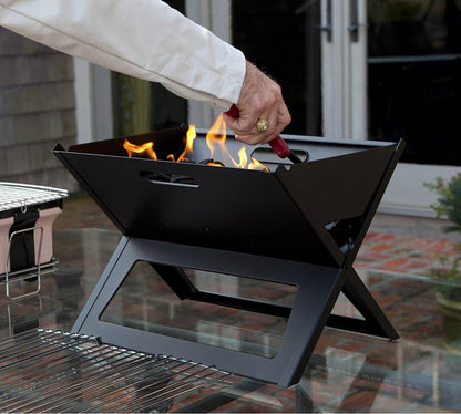 Heavy Portable barbecue CHARCOAL grill X-type