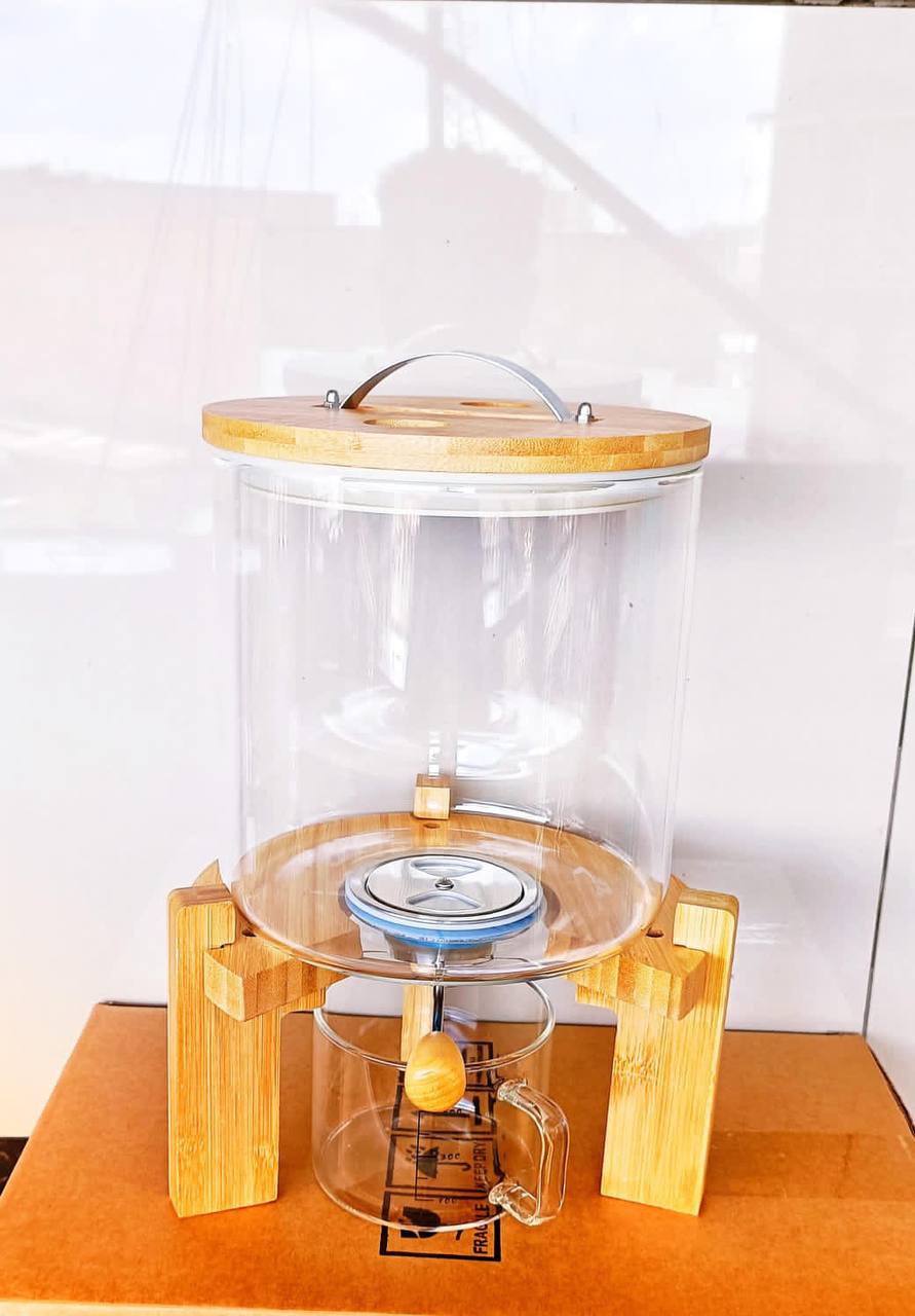 Glass cereal dispenser