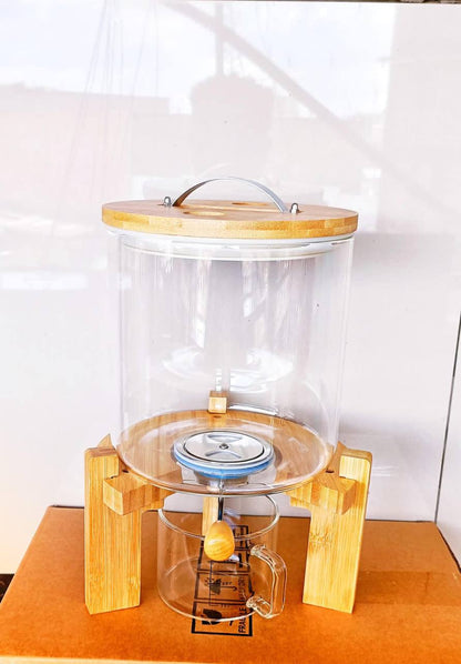 Glass cereal dispenser