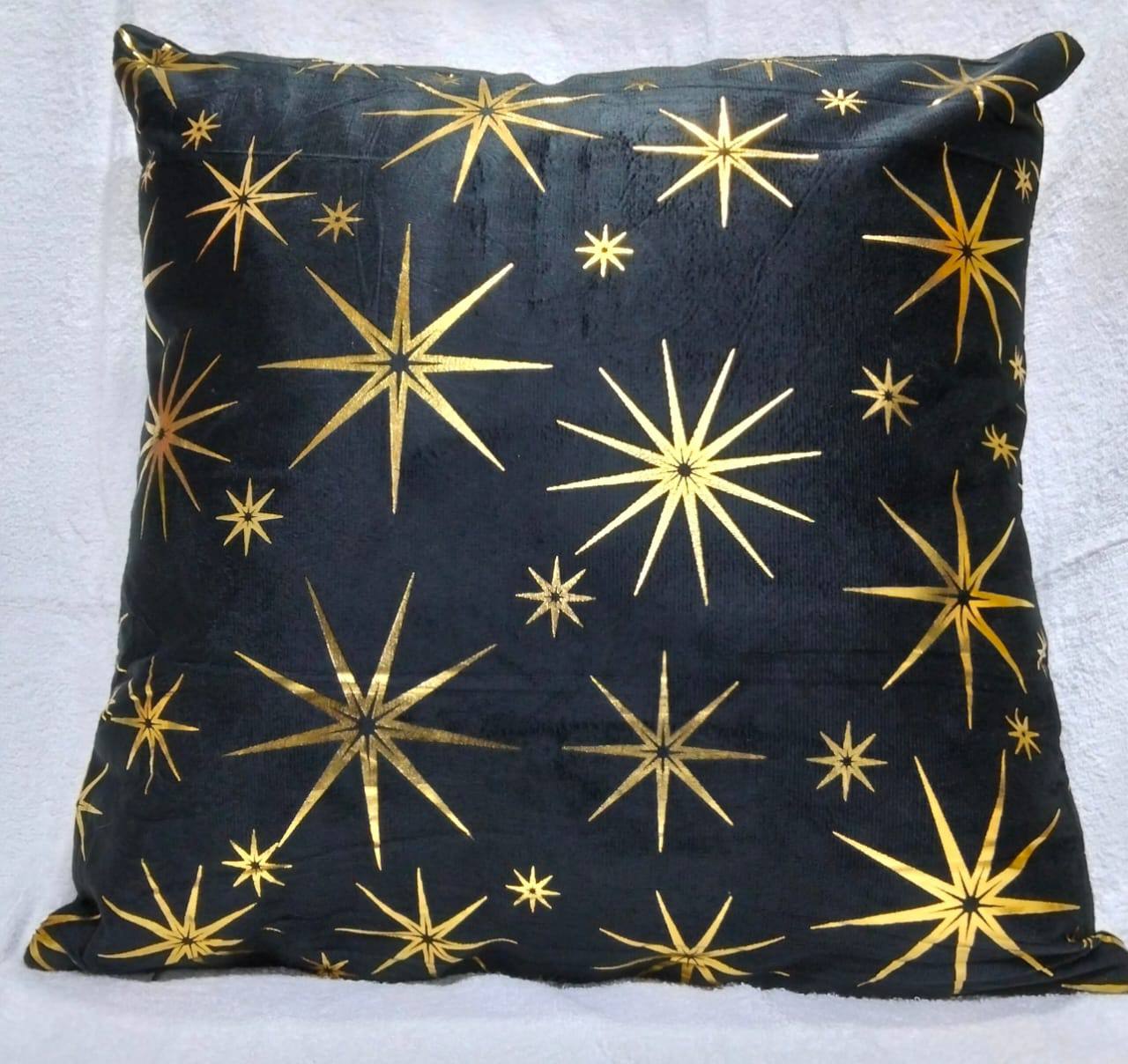 Gold printed Throw pillow covers