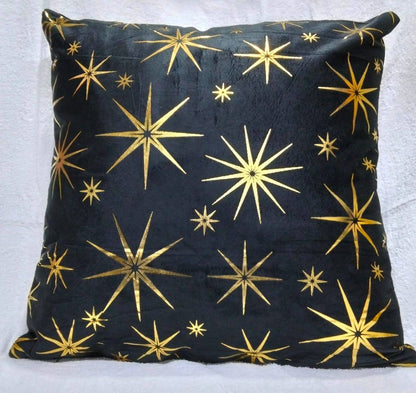 Gold printed Throw pillow covers