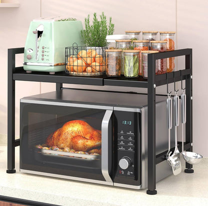 Single layer Heavy-duty Adjustable Microwave Stand