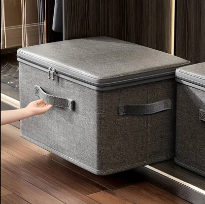 Foldable Fabric Storage Box with Lid