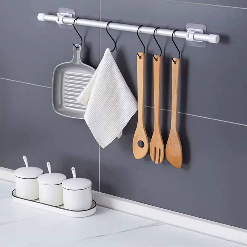 Curtain rod hooks with clamp
