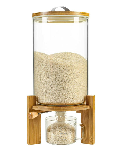 Air tight Glass cereals dispenser