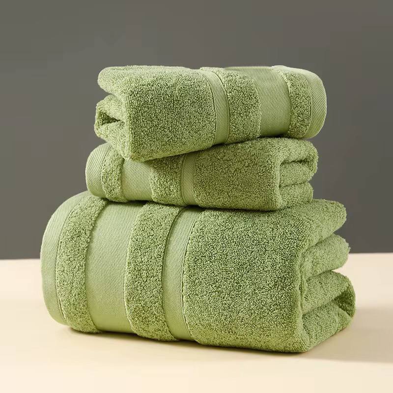 Combed Cotton Bath Towel Sets 3pcs
