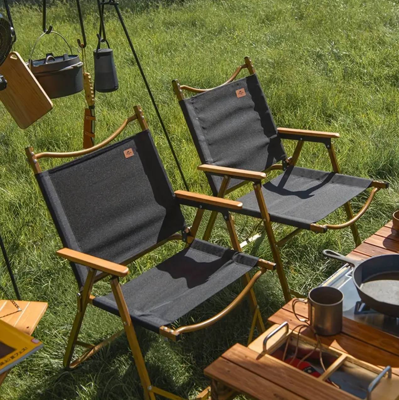 Foldable Camping Picnic Table With 4 chairs and storage box