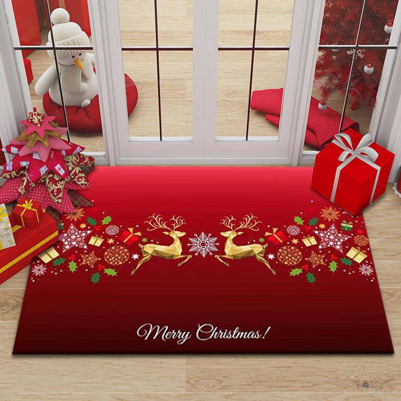 Merry Christmas Doormat 
Decorative Xmas Holiday Front Door Mat 
Size: 50x80cm