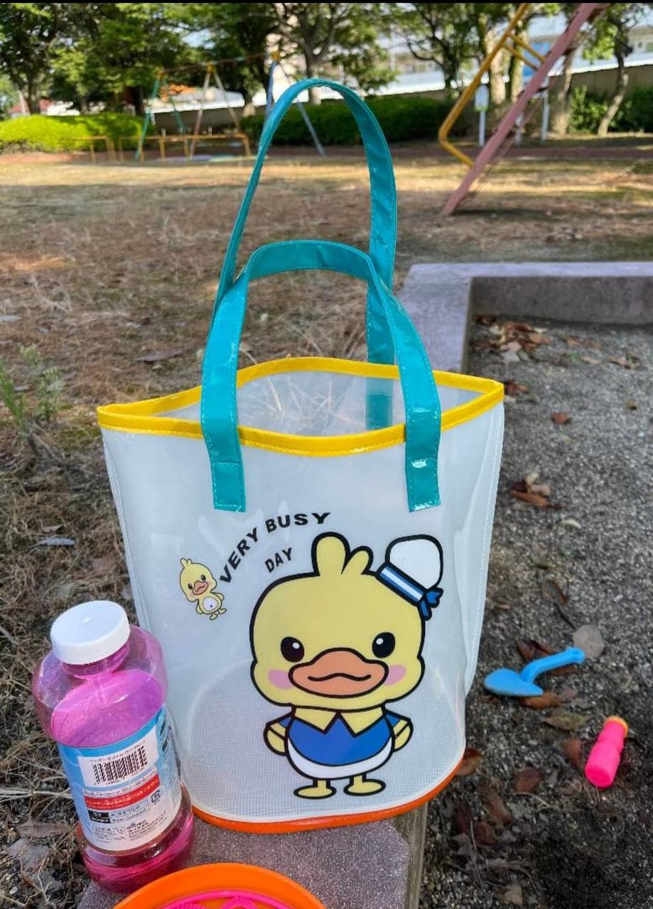 Clear tote duck bag, Sand Toy Storage Bag