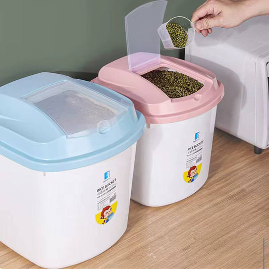 Cereals/storage containers with measuring cup