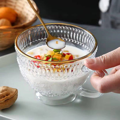 Set of 3 Romantic 500ml premium water/tea glass set