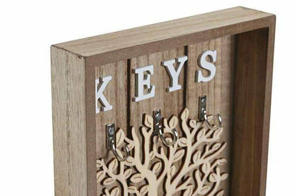 Family tree decorative wooden key holder