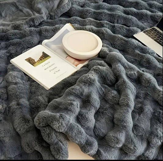 Premium quality Soft Bubble Winter Throw Blanket 180*200cm (6*6)