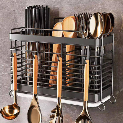 Multifunctional stainless steel cutlery storage rack./ kitchen knife holder.