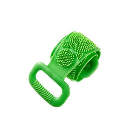 Silicone back scrub bathing brush strip