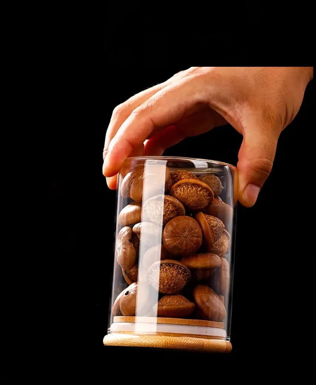 12pcs Round Glass spice jar set