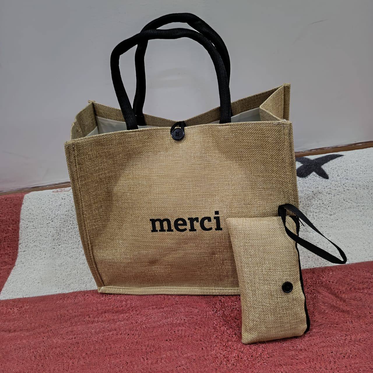 Merci Tote Bag with Coin Purse
