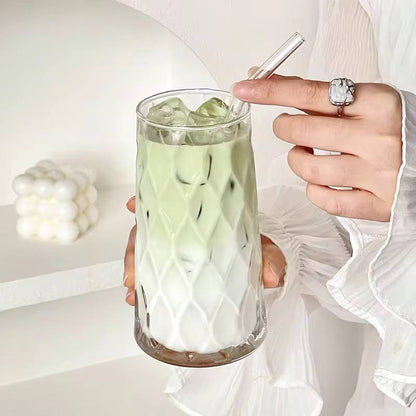 Unique Diamond Aesthetic Highball Glass 6pc