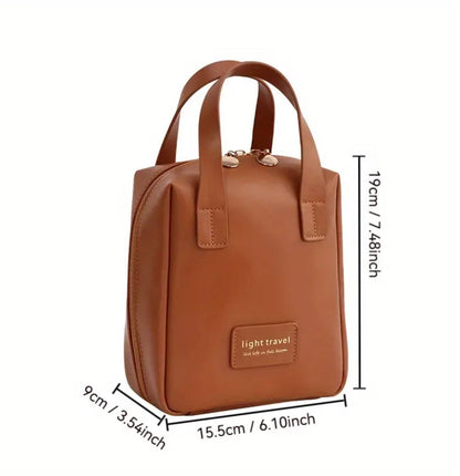 Pu leather multi_function cosmetics bag