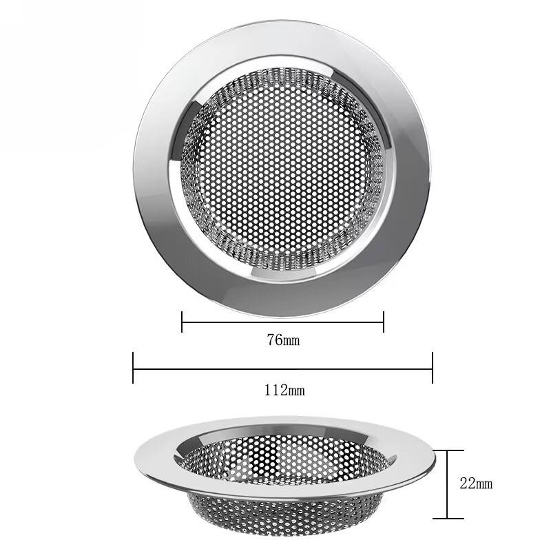 Stainless steel sink garbage strainer / Tapis Sink Size : 7.5cm Depth : 2.5cm