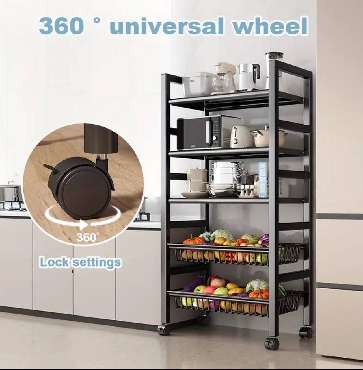 5 layers Multifunctional Metallic rack