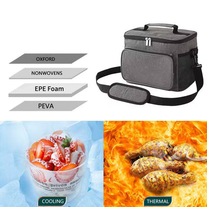 Large capacity cooler lunch bag(E)