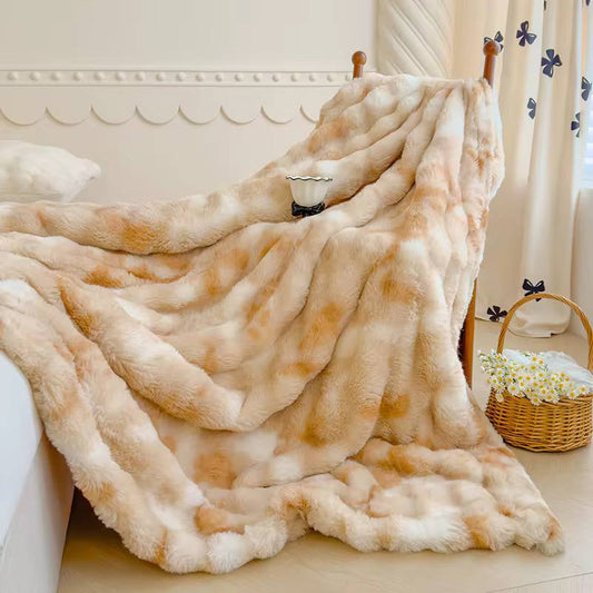 Dyed Soft Bubble Winter Throw Blanket Plain