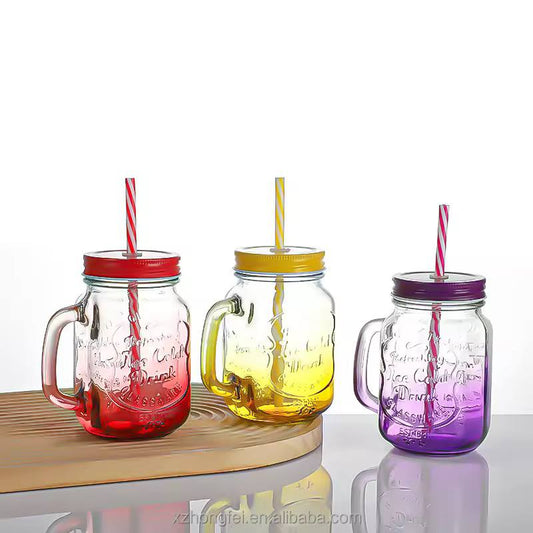 Glass smoothie jars