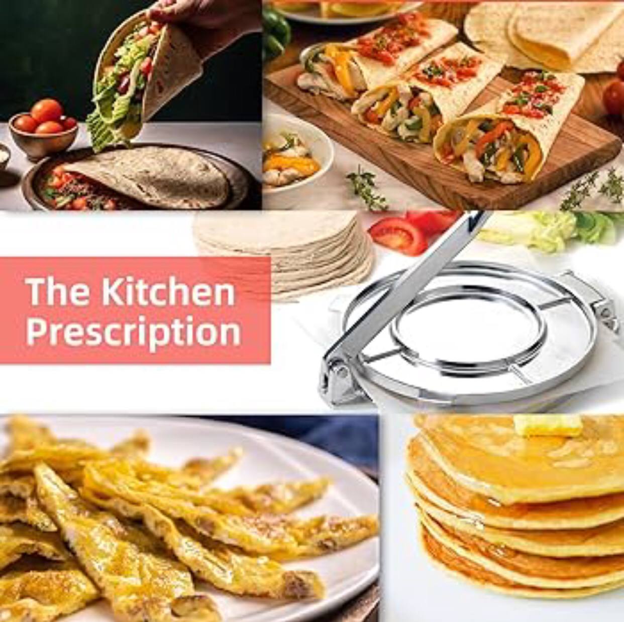 Strong Aluminium Tortilla press (chapati press)