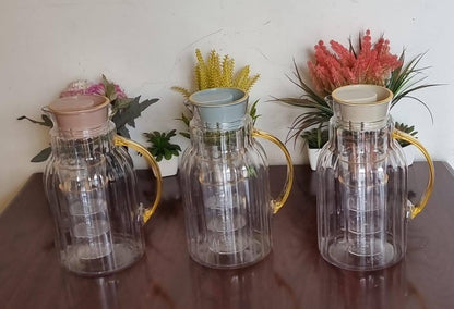 Stylish Clear acrylic water set (1.8l jug +3 - 220ml tumblers)