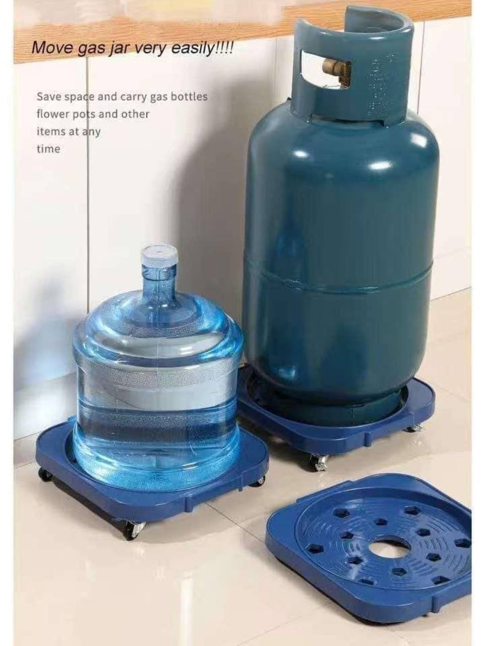 Multipurpose gas trolley/water dispenser/plant etc