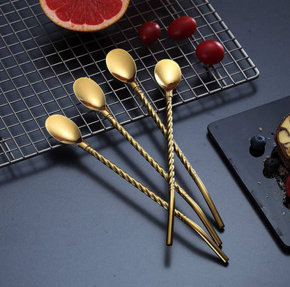 Boyuan Stainless steel long straw spoon