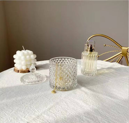 Glass Sweets Jar with Lid, glass Sugar dish