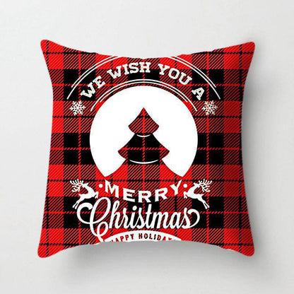 Christmas Pillow Covers (No Filler) for Christmas Decoration Throw Pillow Covers