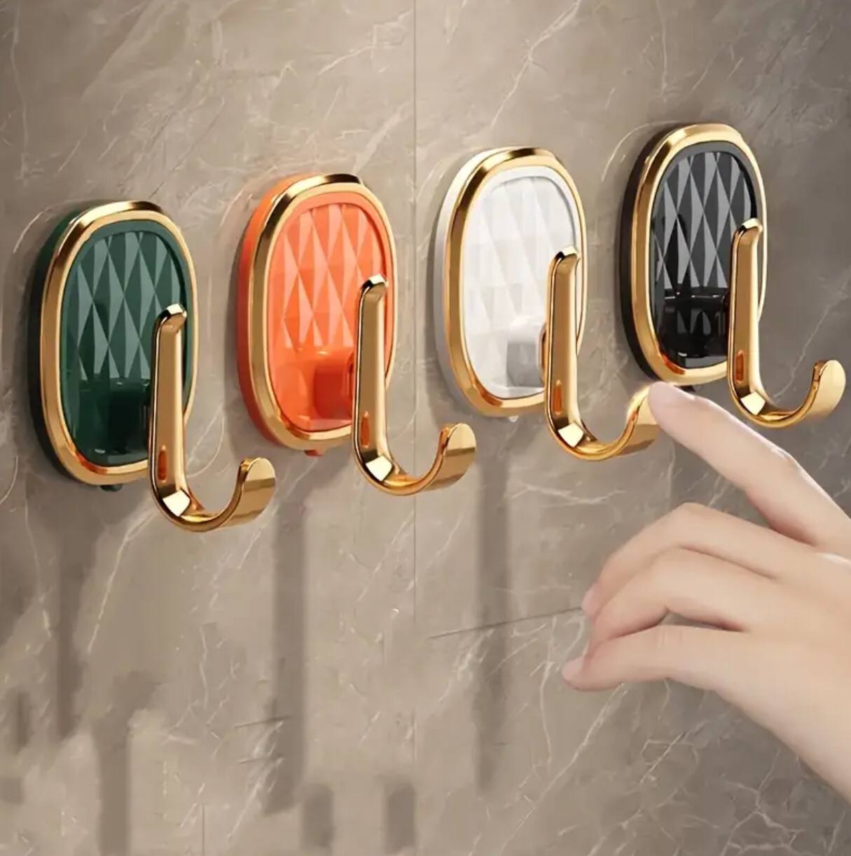 Luxury punch free multifunctional wall hooks.