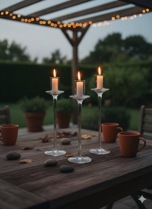 3pc candle holders