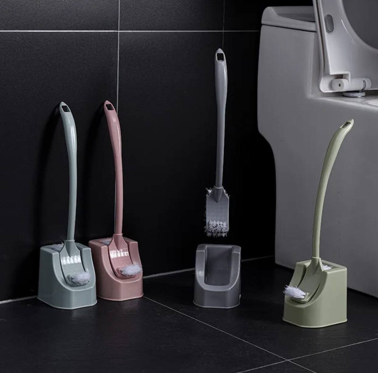 Corner Toilet Brush Set