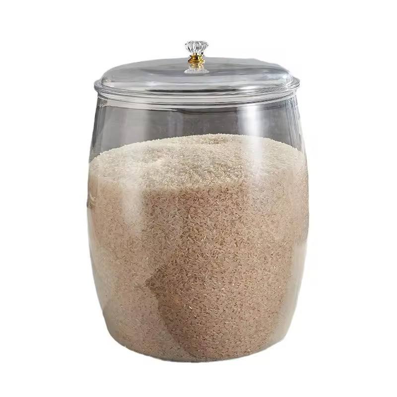 Airtight transparent cereal  storage container.