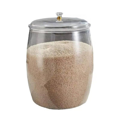 Airtight transparent cereal  storage container.