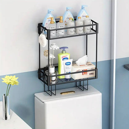 Over the toilet rack