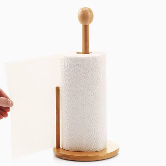 Bamboo Wood Tissue /kitchen towel Holder