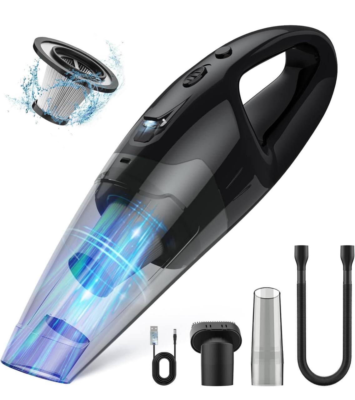 4 in 1 Portable, Wet & Dry Use Rechargeable wireless vacuum cleaner/ Car Vacuum