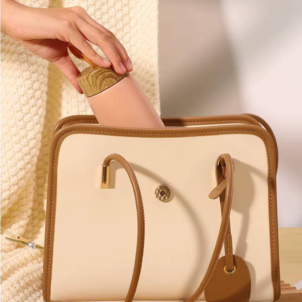 Flask Strap With Bamboo Lid