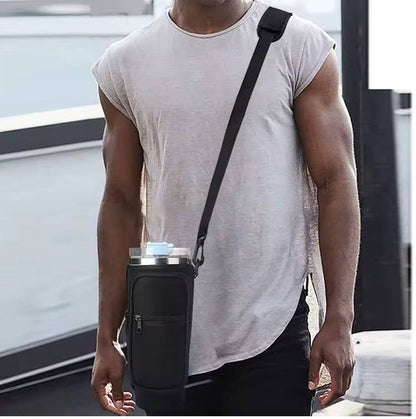 Portable Water Bottle Carrier Bag with Straps