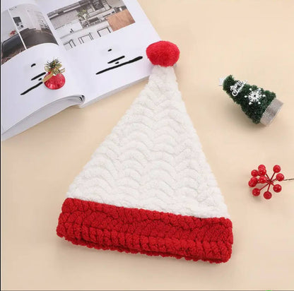 New Santa Hats For Adults And Kids Christmas Cap Creative Wheat Grain Santa Hats Party Caps Bobbles Hat