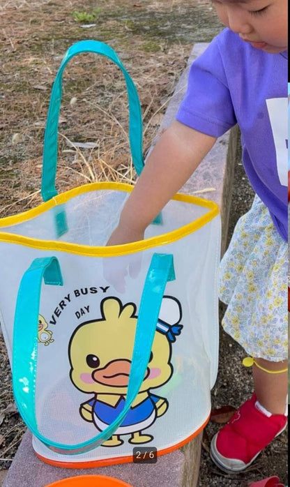 Clear tote duck bag, Sand Toy Storage Bag