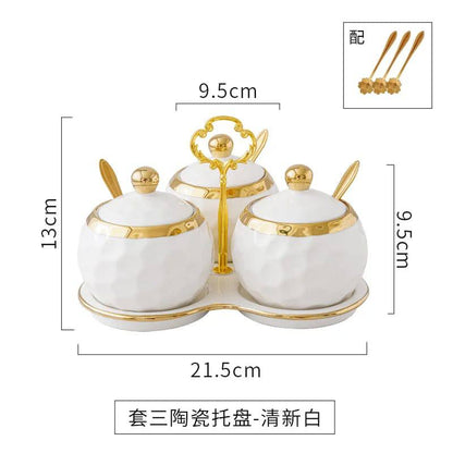 Nordic Ceramic Household Kitchen Seasoning Jars