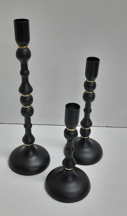Classic 3 in 1 Metallic Candle Holder