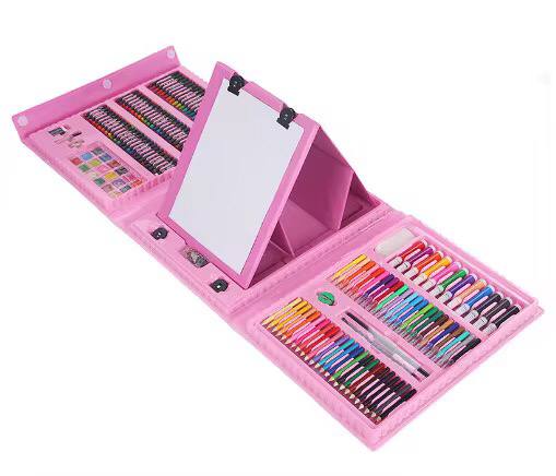 208 PC ART DRAWING/PAINTING SET WITH DRAWING BOARD